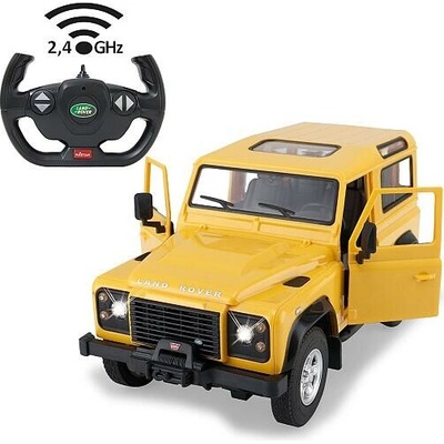 Jamara Land Rover Defender žluté 2,4GHz s manuálním otevíráním dveří 1:14