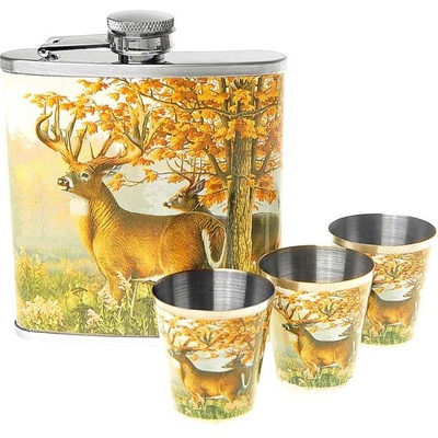 Placatka s pohárky Jelen podzim – Zboží Dáma