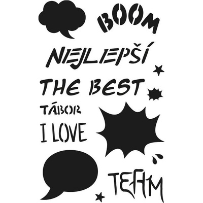 Optys Šablona komiks 20 x 30 cm – Zboží Dáma