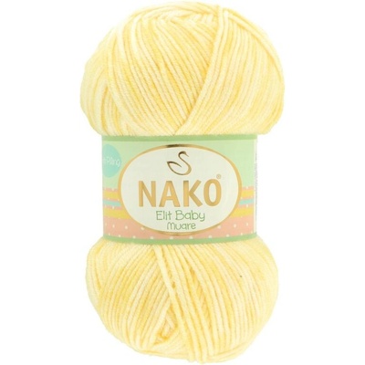 Nako Elit Baby Muare 31866 bielo žltá