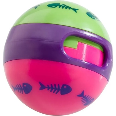 Ferplast Ball PA -Забавна котешка играчка, топка пускаща гранули, 7 см