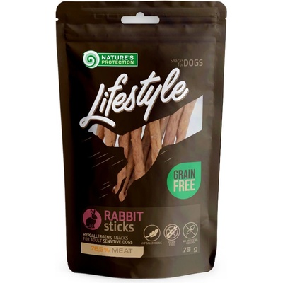 Nature's Protection LifeStyle Grain Free Rabbit Sticks 75 g
