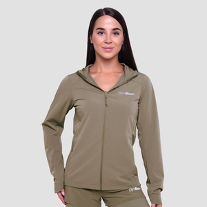 GymBeam Дамско яке за бягане Pulse Running Jacket Vetiver M