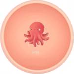 Sassi Силиконова купичка с вакуум Sassi - Slurpy The Octopus, розова (SSSI0733)