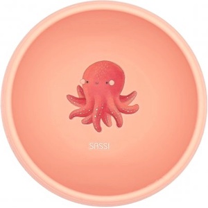 Sassi Силиконова купичка с вакуум Sassi - Slurpy The Octopus, розова (SSSI0733)