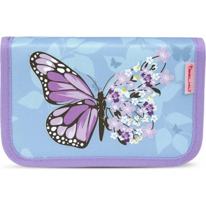 Belmil Ученически несесер без съдържание Purple Blue Butterfly - Belmil