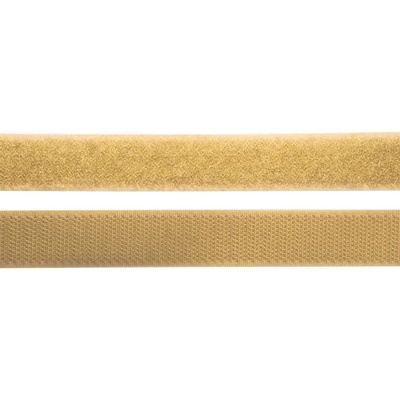 Pro Háčkování Suchý zip, 20 mm, komplet tmavě béžová