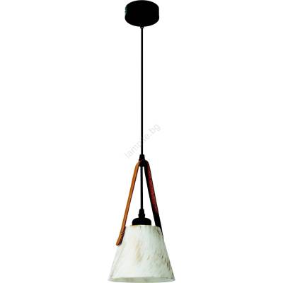 EUROLAMP Пендел 1xE27/40W/230V бял (EU0041)