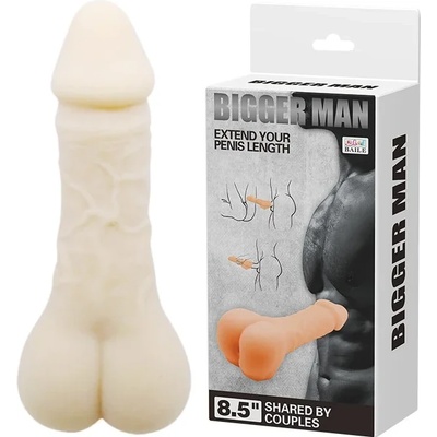 Пенис удължител, мастурбатор и дилдо, 21, 5см. - Bigger Man Flesh (DEBRA00923)