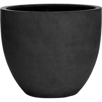 Pottery Pots květináč Jesslyn L černý Natural Fiberstone 70 x 61 cm