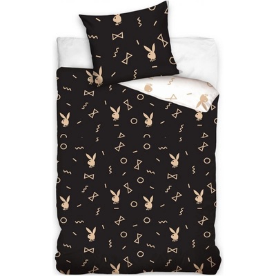 Carbotex bavlna obliečky Playboy motív Gold bavlna renforcé 70x90 140x200