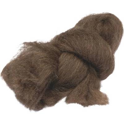 KNORR MAGIC WOOL - Česaná vlna (032 - tmavohnedá, 10 g)