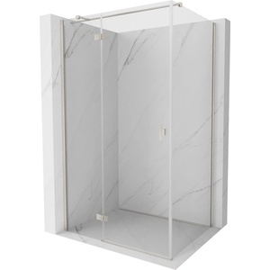 Mexen Mist-H T лява душ кабина 85 x 80 см, прозрачен, матов никел - 8A5T-085-080-97-00-L (8A5T-085-080-97-00-L)