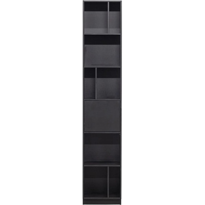 Čierna modulárna knižnica z borovicového dreva 40x210 cm Finca – WOOOD