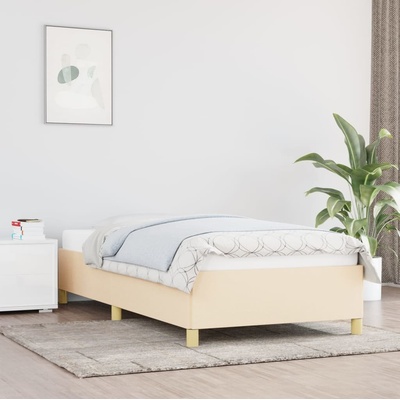 vidaXL 347146 Rám postele textil / barva krémová