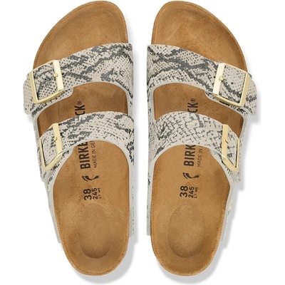 Birkenstock чехли дамски от велур Arizona Suede Leather Snake (1033065)