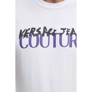 Versace Jeans Couture Памучна тениска (78GAHE06.CJ00E)