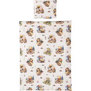 Chipolino Спален комплект от 5 части Chipolino - Мечо в гората (SPCET502503)