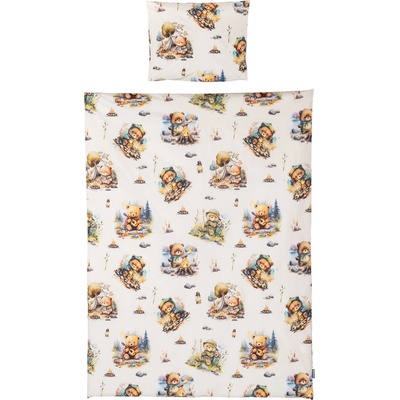 Chipolino Спален комплект от 5 части Chipolino - Мечо в гората (SPCET502503)