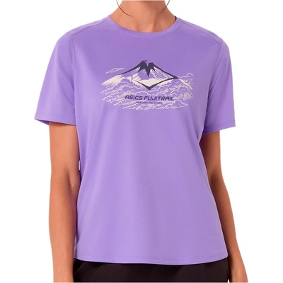 Asics Дамска тениска Asics Women's Fujitrail Logo S/S Top Running shirt - Amethyst - размер XS (916-5448-0111)