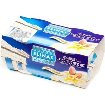 Elinas Jogurt řecký vanilkový s mandlemi 4 x 150 g