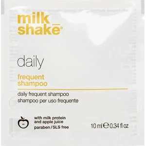 Milk Shake Daily Frequent, шампоан за честа употреба, без парабени и SLS, с млечни протеини и ябълков сок, 10 мл