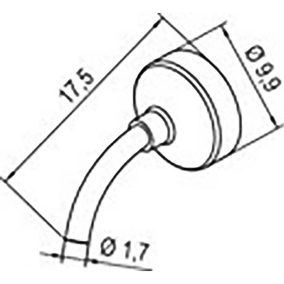 Ersa 0472DR horkovzdušná tryska konický Velikost hrotů 1.70 mm Délka hrotů 17.50 mm Obsah 1 ks