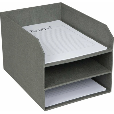 Bigso Trey Canvas Paper Laminate organizér šedá