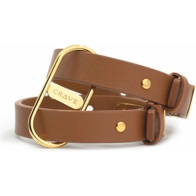 Crave ICON Cuffs Tan & 24kt Gold Plated