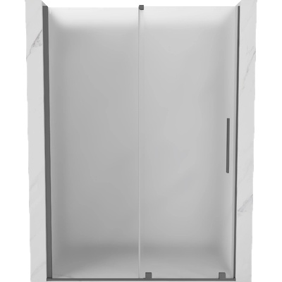 Mexen Velar плъзгащи се душ врати 140 cm, матирано стъкло, gun metal - 871-140-000-31-95 (871-140-000-31-95)