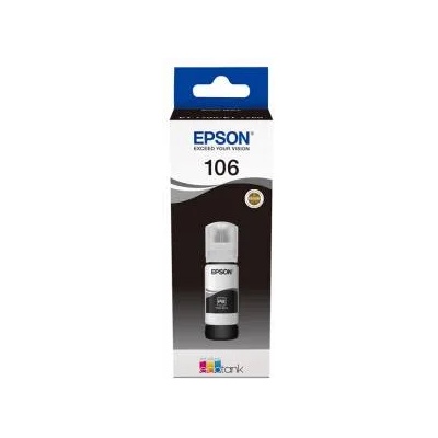 Epson Бутилка с мастило EPSON 106 EcoTank Photo, за L7160 и L7180, Black, C13T00R140