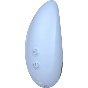 VibeConnect - акумулаторен, водоустойчив клитор стимулатор (син)