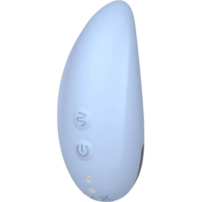 VibeConnect - акумулаторен, водоустойчив клитор стимулатор (син)