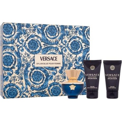 Versace Pour Femme Dylan Blue подаръчен комплект: EDP 50 ml + лосион за тяло 50 ml + душ гел 50 ml за жени