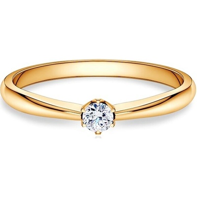 Savicki Zásnubný prsteň žlté zlato diamant SAV MIN9 D1 ZZ