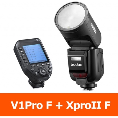 Godox V1 Pro F pro Fujifilm s řídící jednotkou XproII TTL HSS