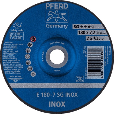 Pferd Brúsny kotúč 180 x 7,2 x 22,23 mm 4007220470398
