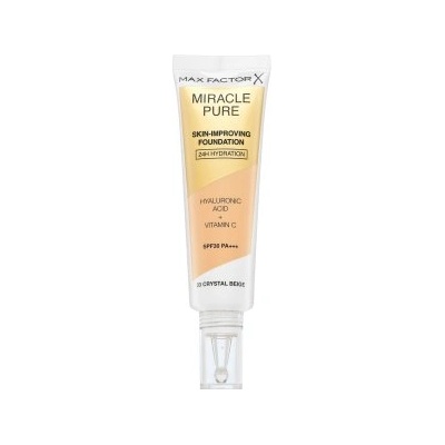 MAX Factor Miracle Pure Skin-Improving Foundation дълготраен фон дьо тен с овлажняващо действие 33 Crystal Beige 30 ml