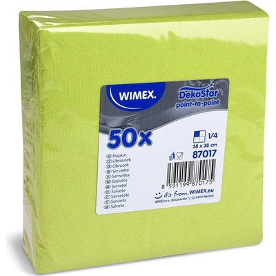 WIMEX Obrúsky DekoStar 38 x 38 cm žltozelené 50ks