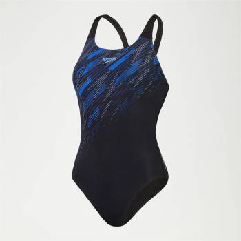 Image 1 of Speedo Womens HyperBoom Placement Muscleback - Black/Blue