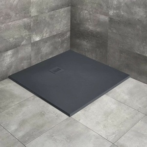 Radaway Kyntos C квадратно композитно душ корито 90x90 см антрацит (HKC9090-64)