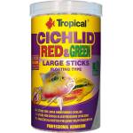 Tropical Cichlid Red/Green Large Sticks 1000мл / 300 г