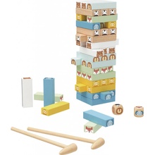 Tooky Toy Jenga Zvířátka pastel