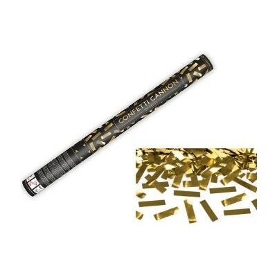 Paris Dekorace Konfety vystřelovací zlaté metalické 60 cm – Hledejceny.cz