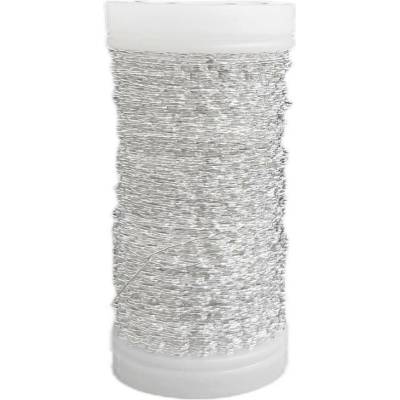 Oasis drát na cívce zigzag 0.3mm 50g stříbro