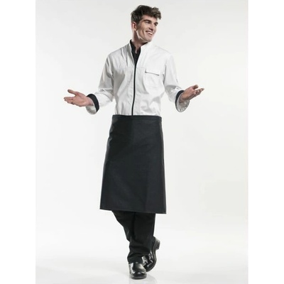 Chaud Devant Kuchařská džínová zástěra Black Denim Black černá