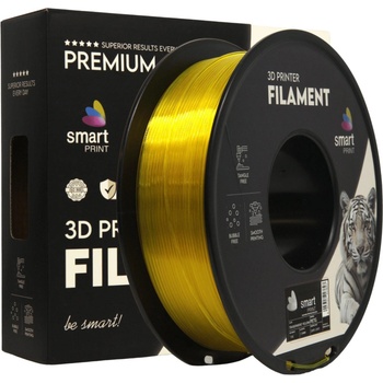 Smart Print FG-S201-E1, 3D филамент, PETG, 1, 75mm, 1000g, Прозрачно жълт (Transparent yellow) (FG-S201-E1)