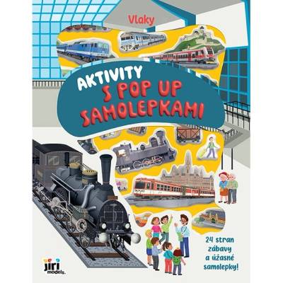 Aktivity s pop-up samolepka mi vlaky