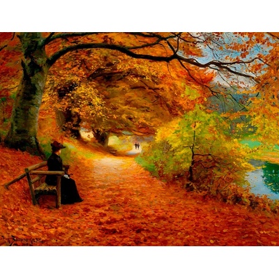 Jesenná cesta 50x65cm - Hans Andersen Brendekilde