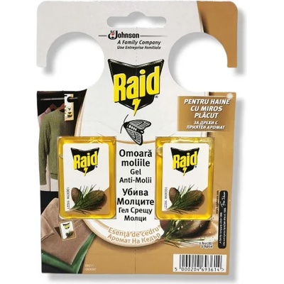 Raid гел срещу молци, Кедър, 2 броя